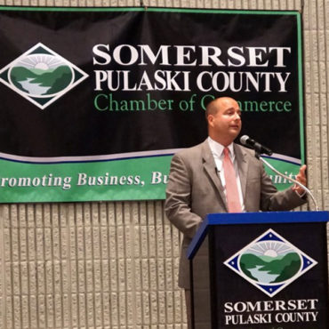 SPEDA president speaks to Chamber crowd at monthly luncheon