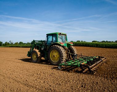 tractor on agricultural field in Pulaski County, Kentucky