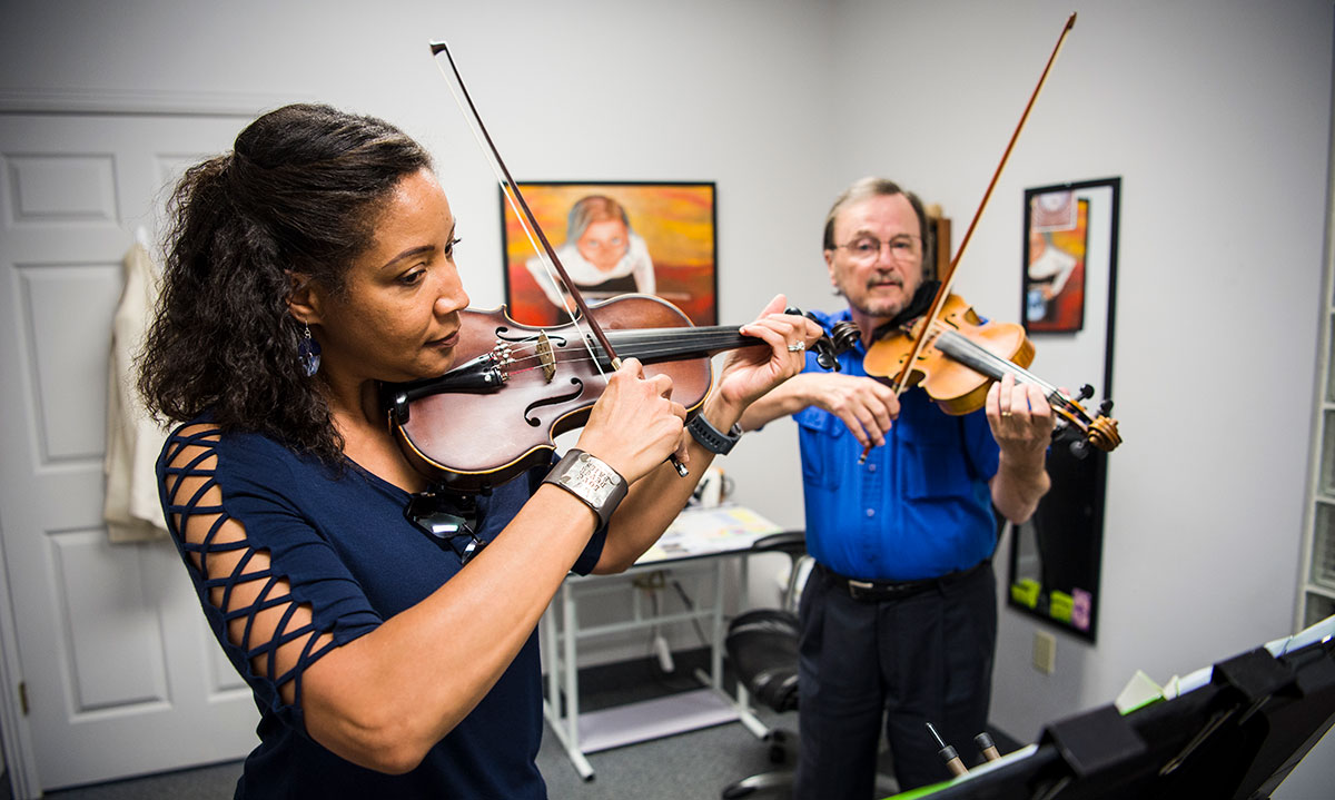 Violinists at McNeil Music Center, Somerset, KY