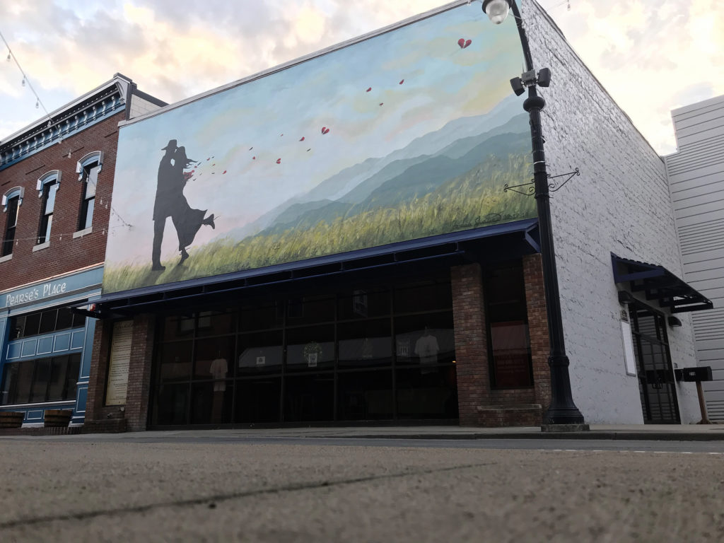 Mural on building