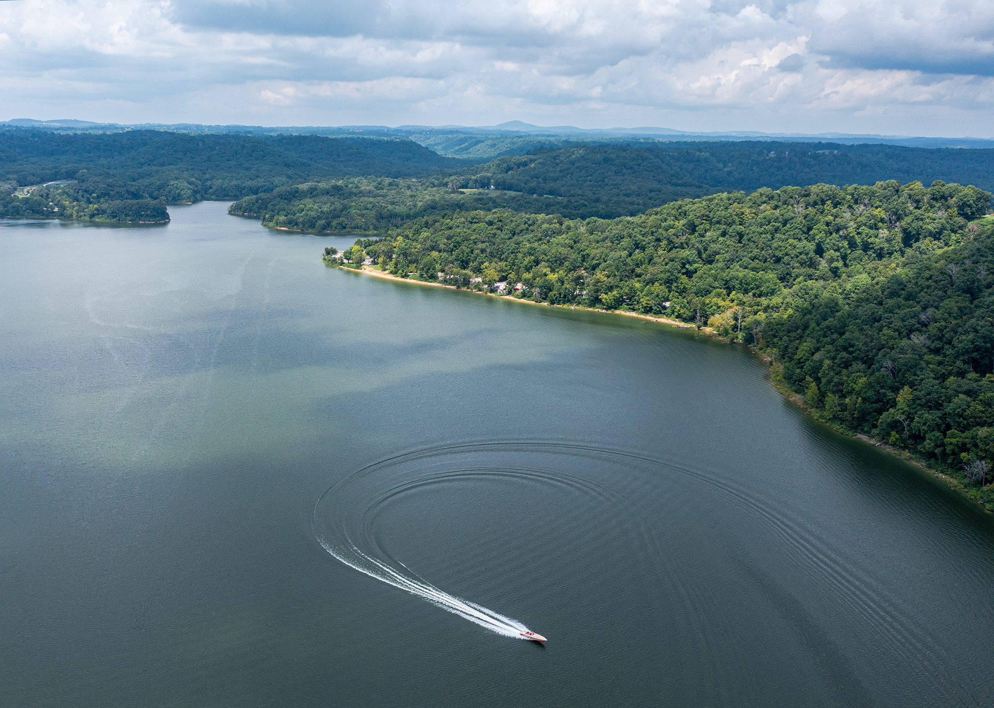Aerial view of Lake Cumberland
