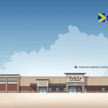 A graphic rendering of the Publix store being built in Somerset.